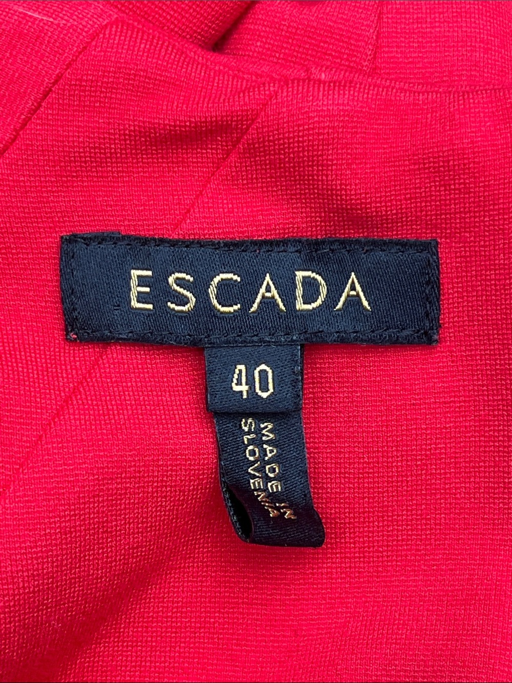 Escada Vibrant Red Tailored Dress - Picture 5 of 7